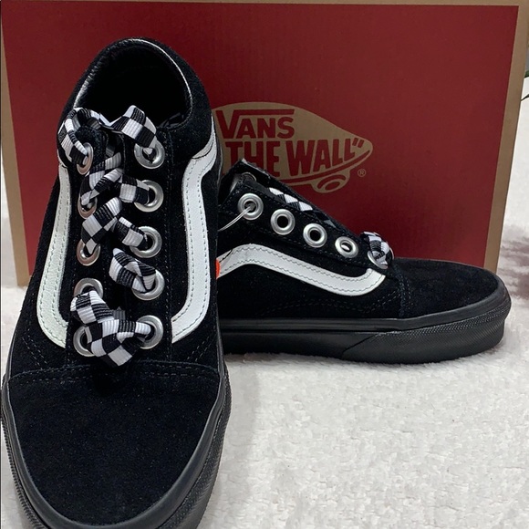 🌸 new with tags in box Vans old Skool Check Lace Shoes 🌸 - Picture 4 of 13